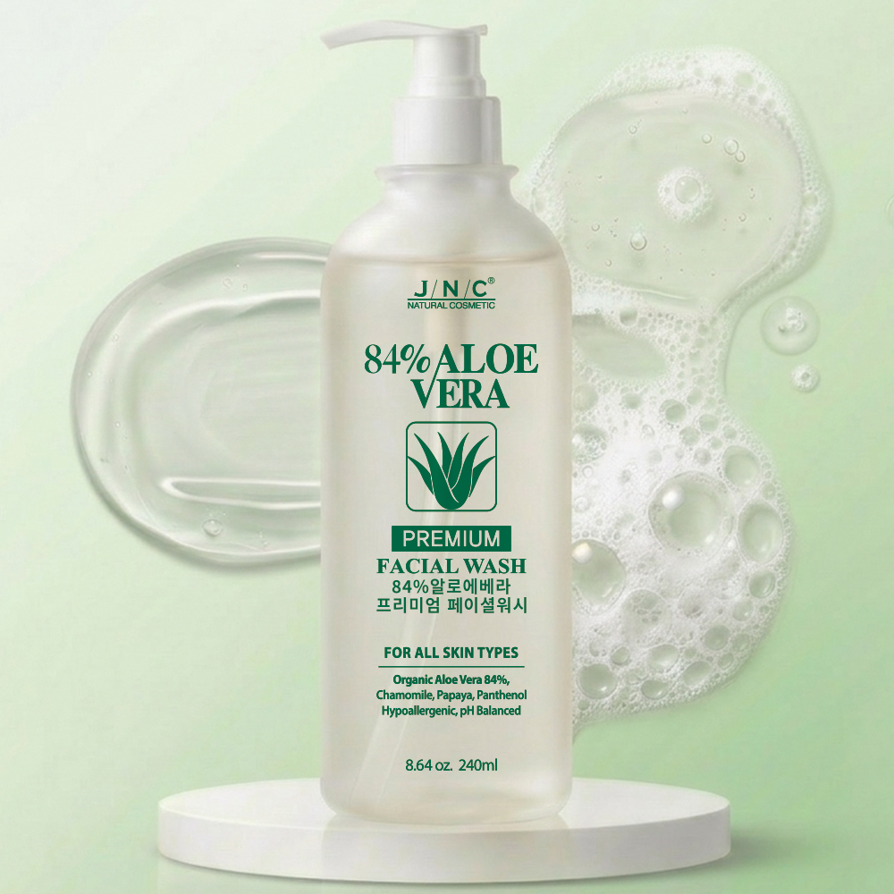 [9월기획전]JNC 84%알로에베라 프리미엄 훼이셜워시 240ml + 프리미엄 클렌징겔 240ml세트(훠밍겔20g 추가 증정) 추가 이미지