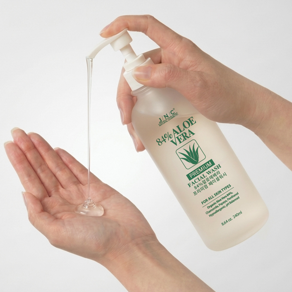[9월기획전]JNC 84%알로에베라 프리미엄 훼이셜워시 240ml + 프리미엄 클렌징겔 240ml세트(훠밍겔20g 추가 증정) 추가 이미지